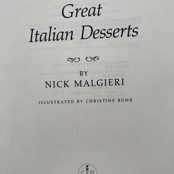 ITALIAN DESSERTS COOKBOOK 1990 First Edition - Picture 5 of 12